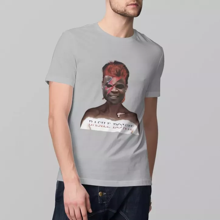 BASILE BOWIE t-shirt homme col rond 100% coton