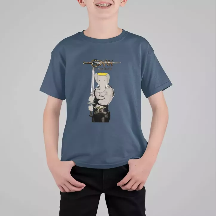 CONAN THE BABARIAN t-shirt enfant col rond 100% coton CONAN THE BABARIAN t-shirt enfant col rond 100% coton