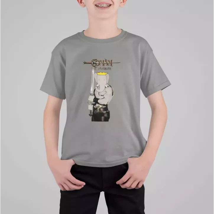 CONAN THE BABARIAN t-shirt enfant col rond 100% coton CONAN THE BABARIAN t-shirt enfant col rond 100% coton