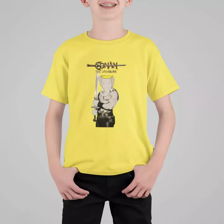 CONAN THE BABARIAN t-shirt enfant col rond 100% coton CONAN THE BABARIAN t-shirt enfant col rond 100% coton