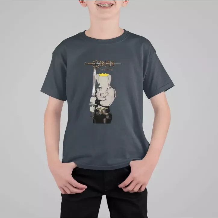 CONAN THE BABARIAN t-shirt enfant col rond 100% coton CONAN THE BABARIAN t-shirt enfant col rond 100% coton