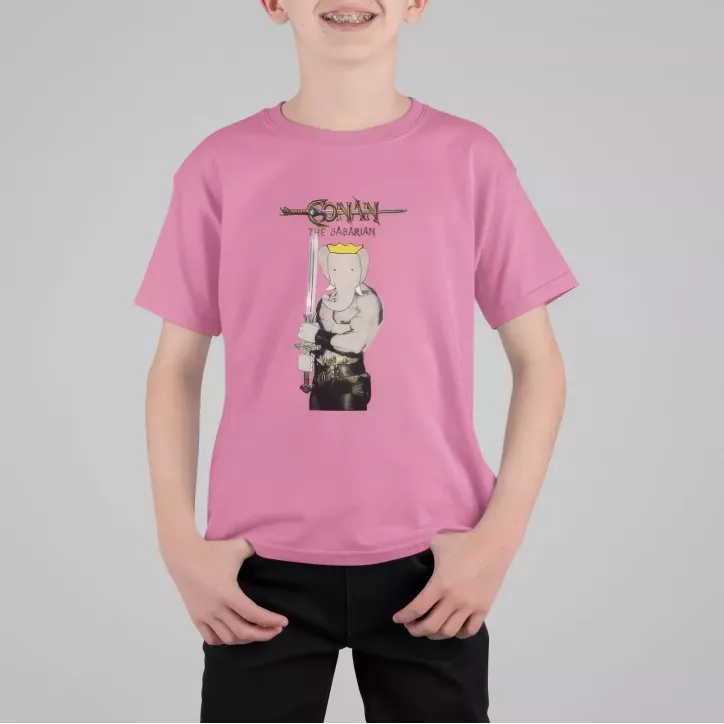 CONAN THE BABARIAN t-shirt enfant col rond 100% coton CONAN THE BABARIAN t-shirt enfant col rond 100% coton