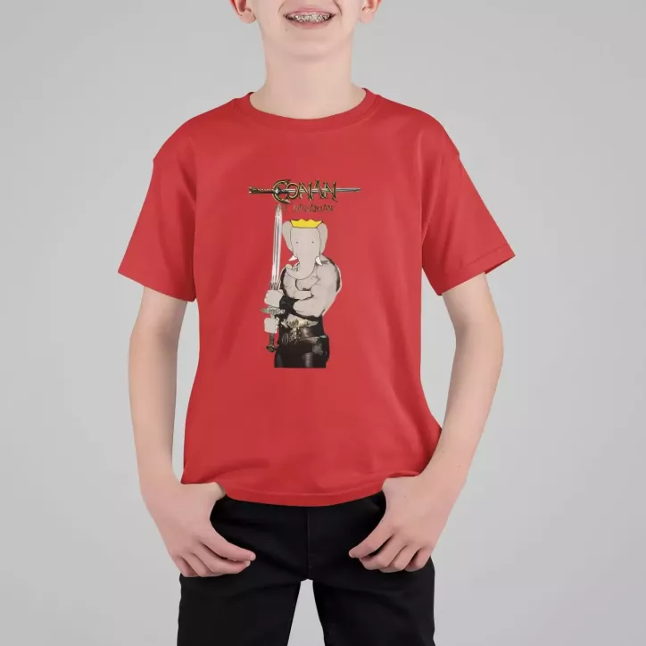 CONAN THE BABARIAN t-shirt enfant col rond 100% coton CONAN THE BABARIAN t-shirt enfant col rond 100% coton