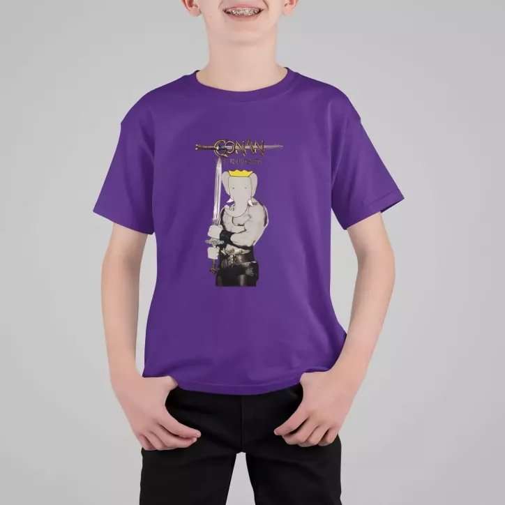 CONAN THE BABARIAN t-shirt enfant col rond 100% coton CONAN THE BABARIAN t-shirt enfant col rond 100% coton