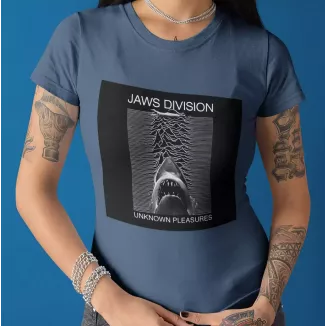 JAWS DIVISION t-shirt femme col rond 100% coton