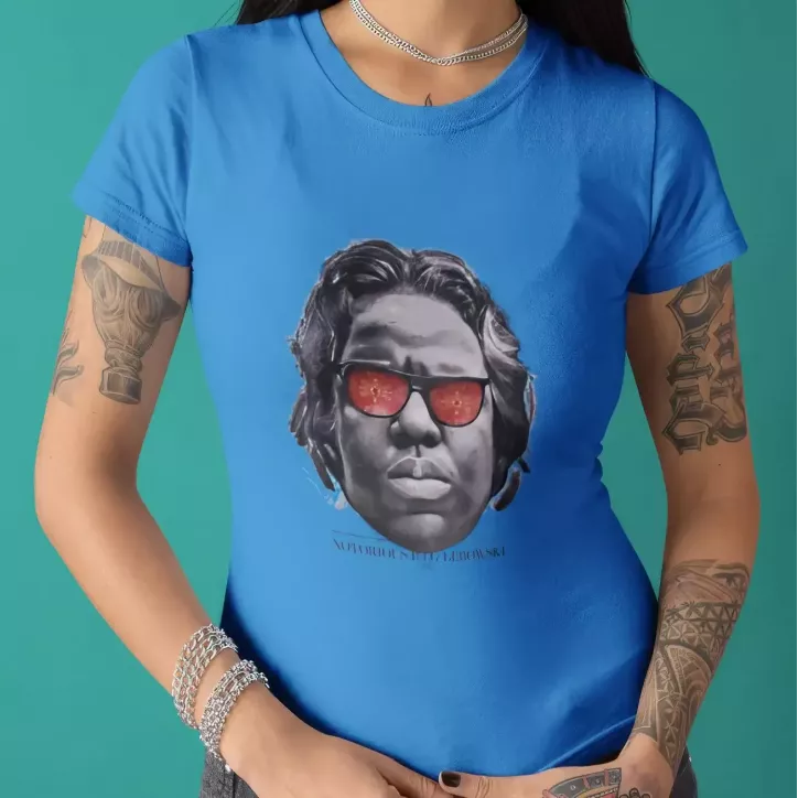 THE NOTORIOUS B.I.G LEBOSWKI t-shirt femme col rond 100% coton - 190g/m² THE NOTORIOUS B.I.G LEBOSWKI t-shirt femme col rond 100% coton - 190g/m²