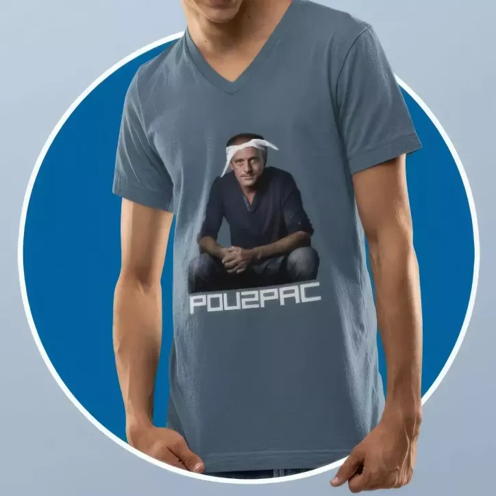 POU2PAC t-shirt homme col V 100% coton - 190g/m² POU2PAC t-shirt homme col V 100% coton - 190g/m²