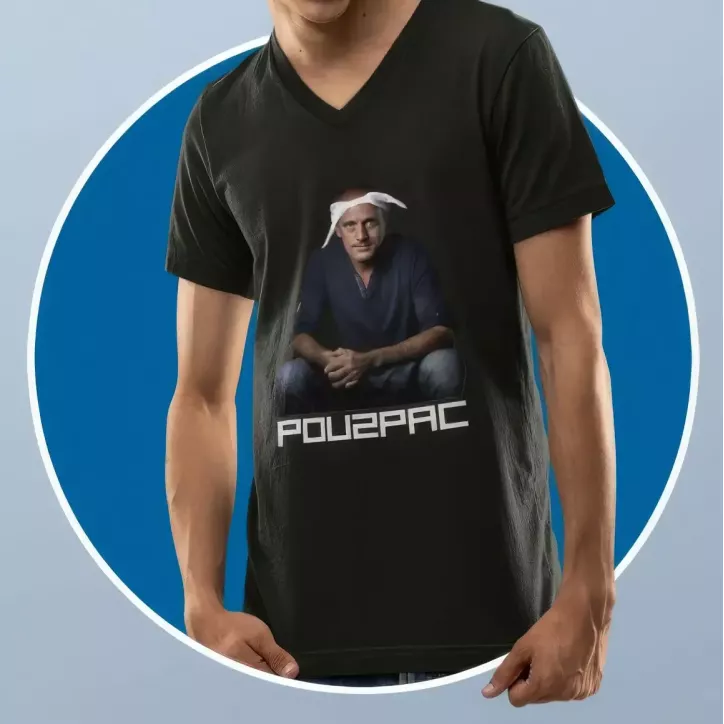 POU2PAC t-shirt homme col V 100% coton - 190g/m² POU2PAC t-shirt homme col V 100% coton - 190g/m²