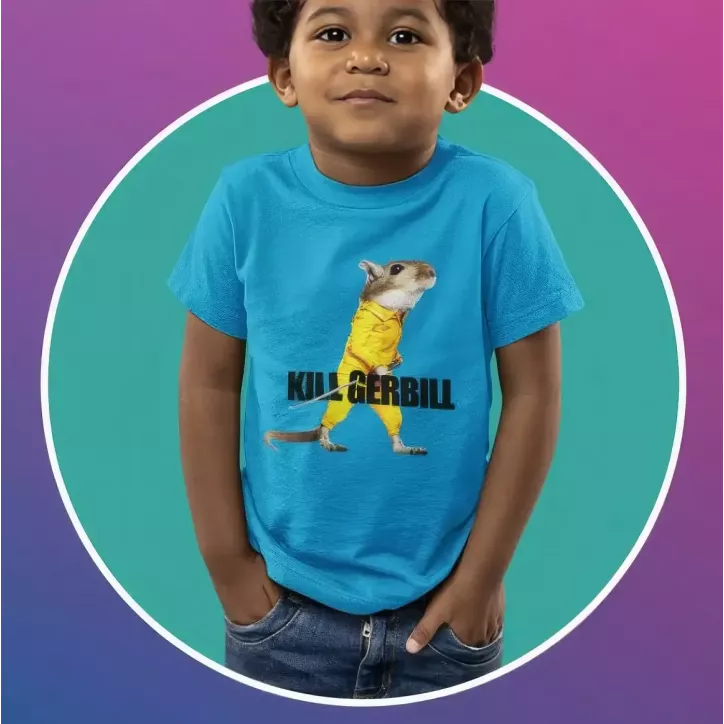 KILL GERBILL t-shirt enfant unisexe - col rond - 100% coton - 150g/m² KILL GERBILL t-shirt enfant unisexe - col rond - 100% coton - 150g/m²
