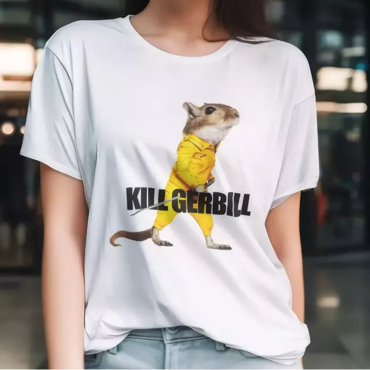 KILL GERBILL t-shirt femme - col rond - 100% coton - 190g/m² KILL GERBILL t-shirt femme - col rond - 100% coton - 190g/m²