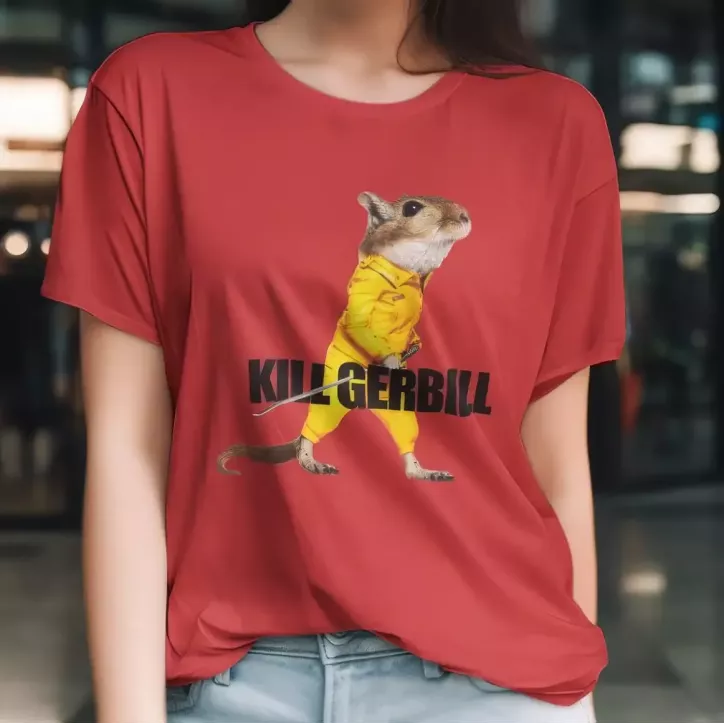 KILL GERBILL t-shirt femme - col rond - 100% coton - 190g/m² KILL GERBILL t-shirt femme - col rond - 100% coton - 190g/m²