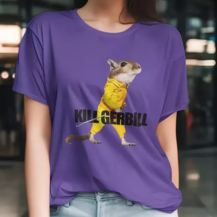 KILL GERBILL t-shirt femme - col rond - 100% coton - 190g/m² KILL GERBILL t-shirt femme - col rond - 100% coton - 190g/m²